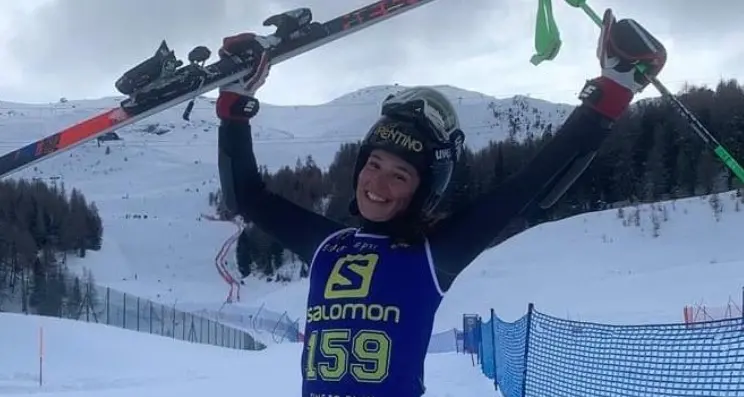 Beatrice, 18 anni di grinta, da Sardagna con furore al top dello sci alpino