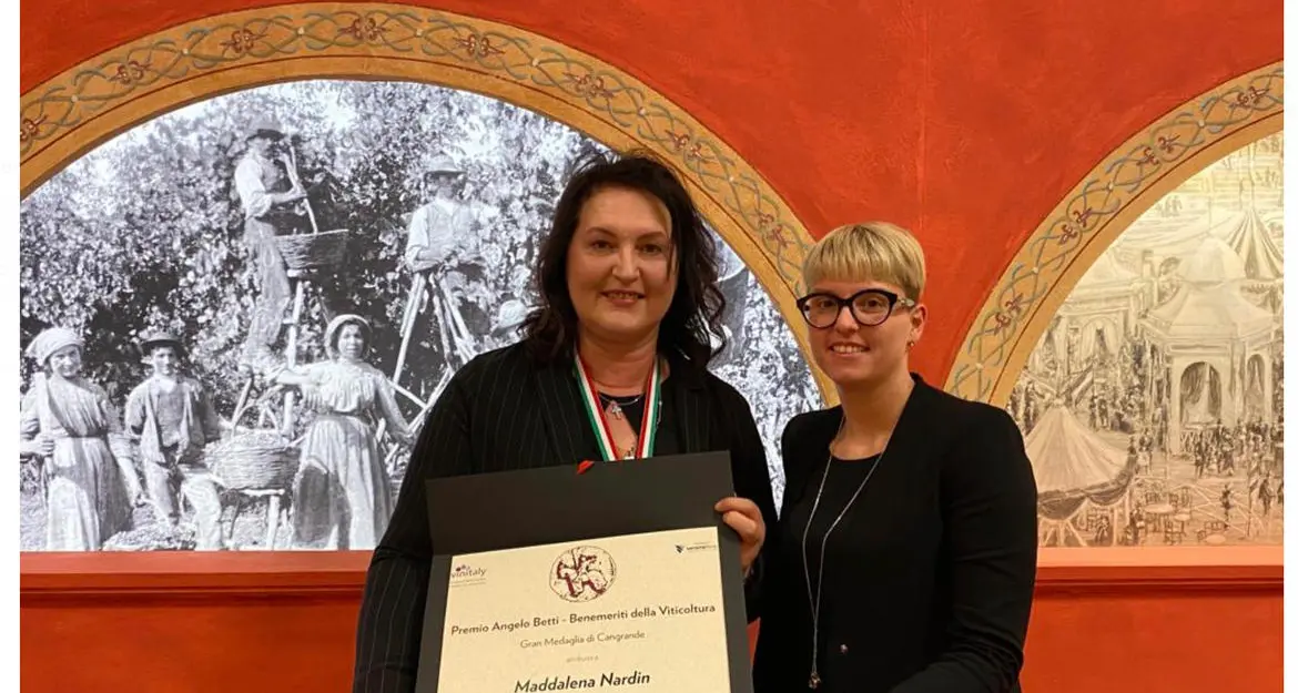 A Maddalena Nardin (Villa Corniole di Giovo) il Premio “Benemeriti della vitivinicoltura italiana\" per il Trentino