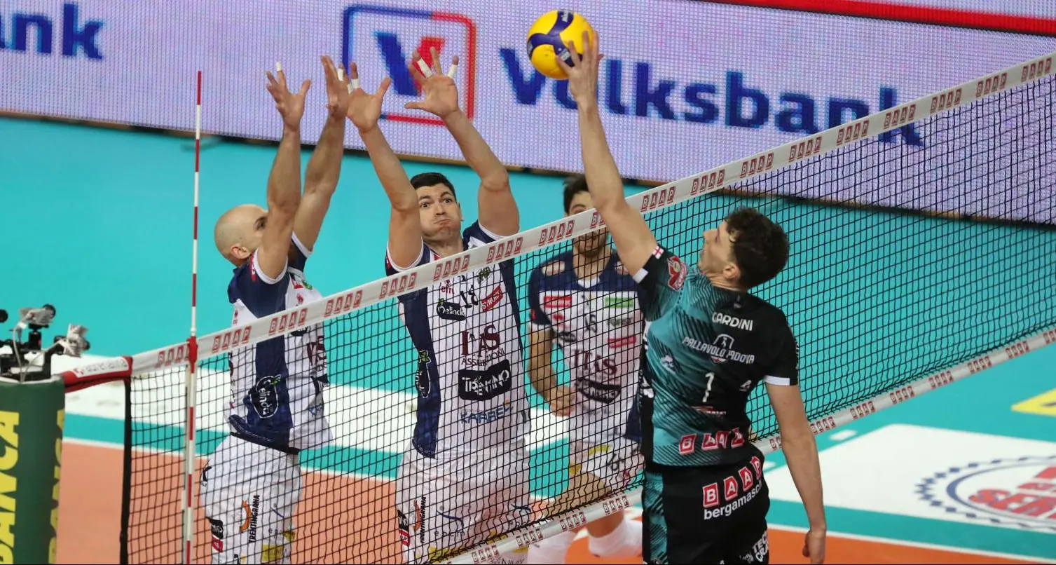 Tre punti d’oro in classifica per l’Itas Trentino che batte Padova 3-1
