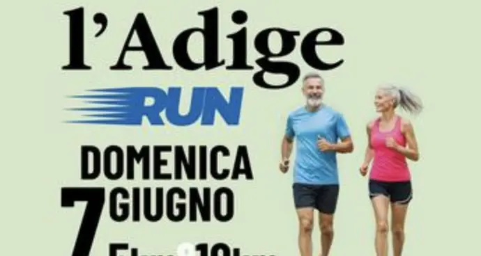 L'Adige Run, domenica 7 giugno la prima corsa e camminata per gli 80 anni del giornale: iscrizioni aperte