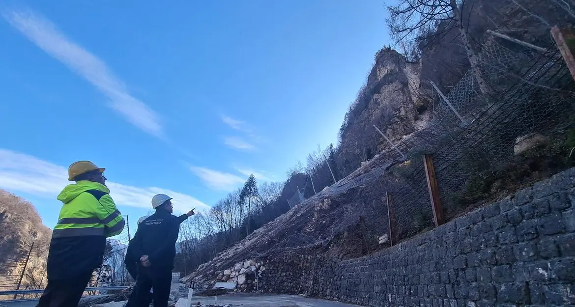 Folgaria, circa un mese di lavori per la riapertura della Ss350. Tutto quello che c’è da sapere