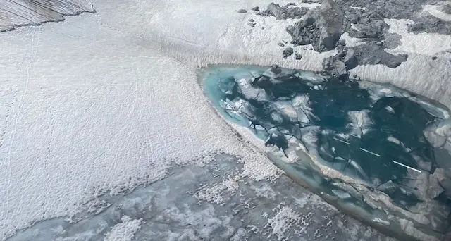 L'Adamello si scioglie, fiumi impetuosi di acqua: il ghiacciaio perde una piscina olimpionica al minuto – IL VIDEO