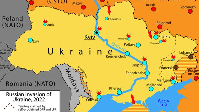 cartina ucraina