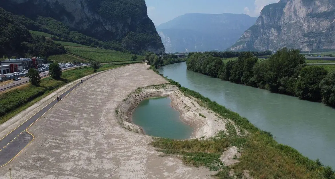 Conclusi i lavori per mettere in sicurezza l’Adige a sud di Salorno
