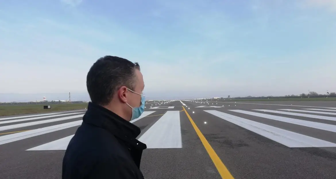 Aeroporto Catullo, pronta la nuova pista, in totale lavori per 68 milioni di euro