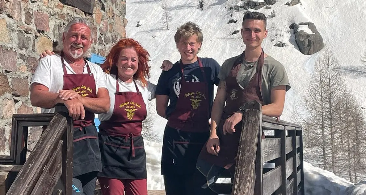 Cambio della guardia al rifugio Sette Selle, una grande festa il 21 aprile per «ringraziare Lorenzo e Irene»