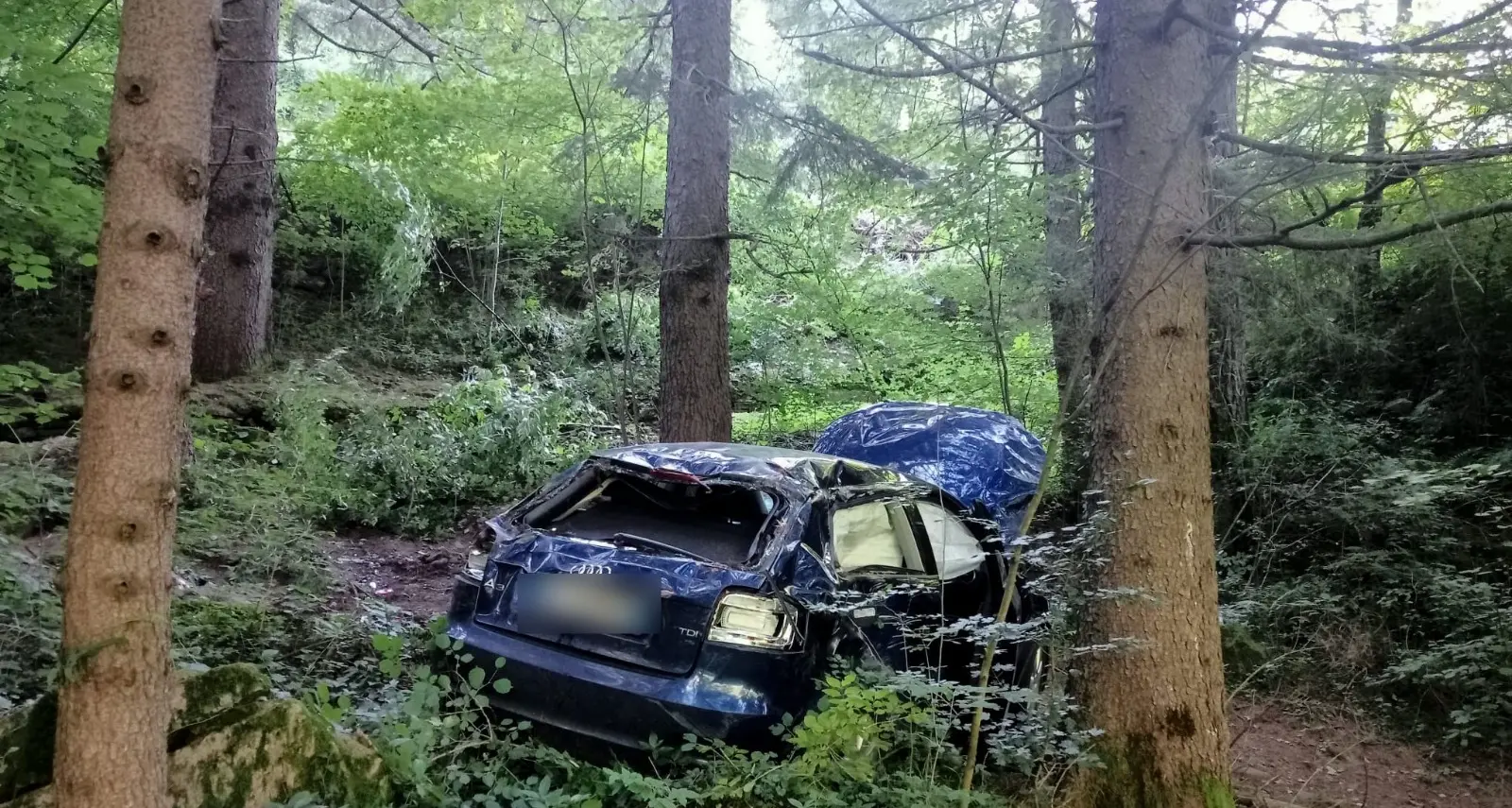 Volo di 20 metri nella scarpata, si salva: “miracolato” un 51enne in val di Cembra