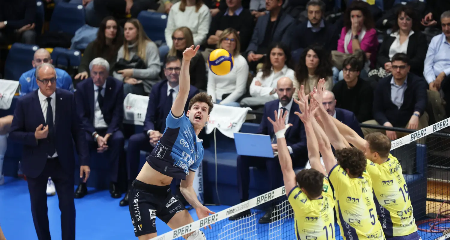 Modena batte Trento 3-1: niente Coppa Cev. Finisce la lunga serie europea