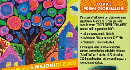 Lotteria Italia, quest'anno un boom di vendite di biglietti in Trentino e Alto Adige: il 63% in più del 2023