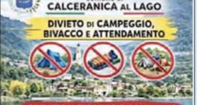 Stop ai campeggi abusivi a Calceranica, il Comune: provvedimento inevitabile