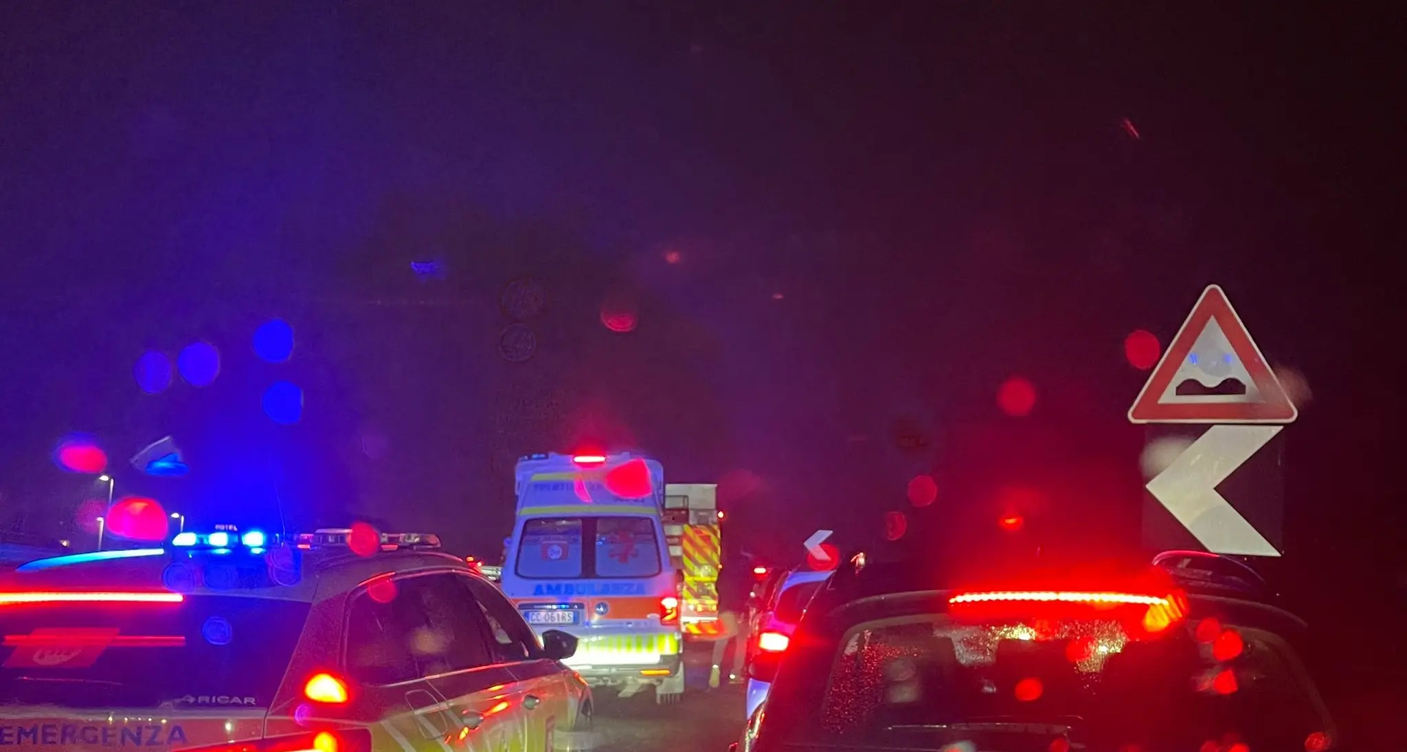 Incidente in tangenziale: bloccato il traffico in direzione sud