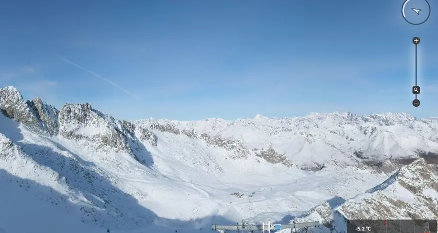 Neve fresca sul Presena: sabato 22 novembre inizia la stagione dello sci