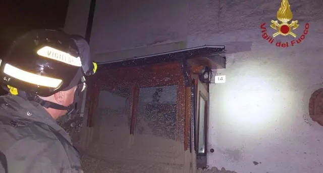 Frana in Cadore, evacuate 13 abitazioni