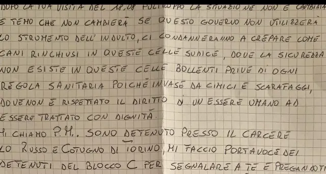 Carceri: lettera di un detenuto di Torino, violati diritti umani