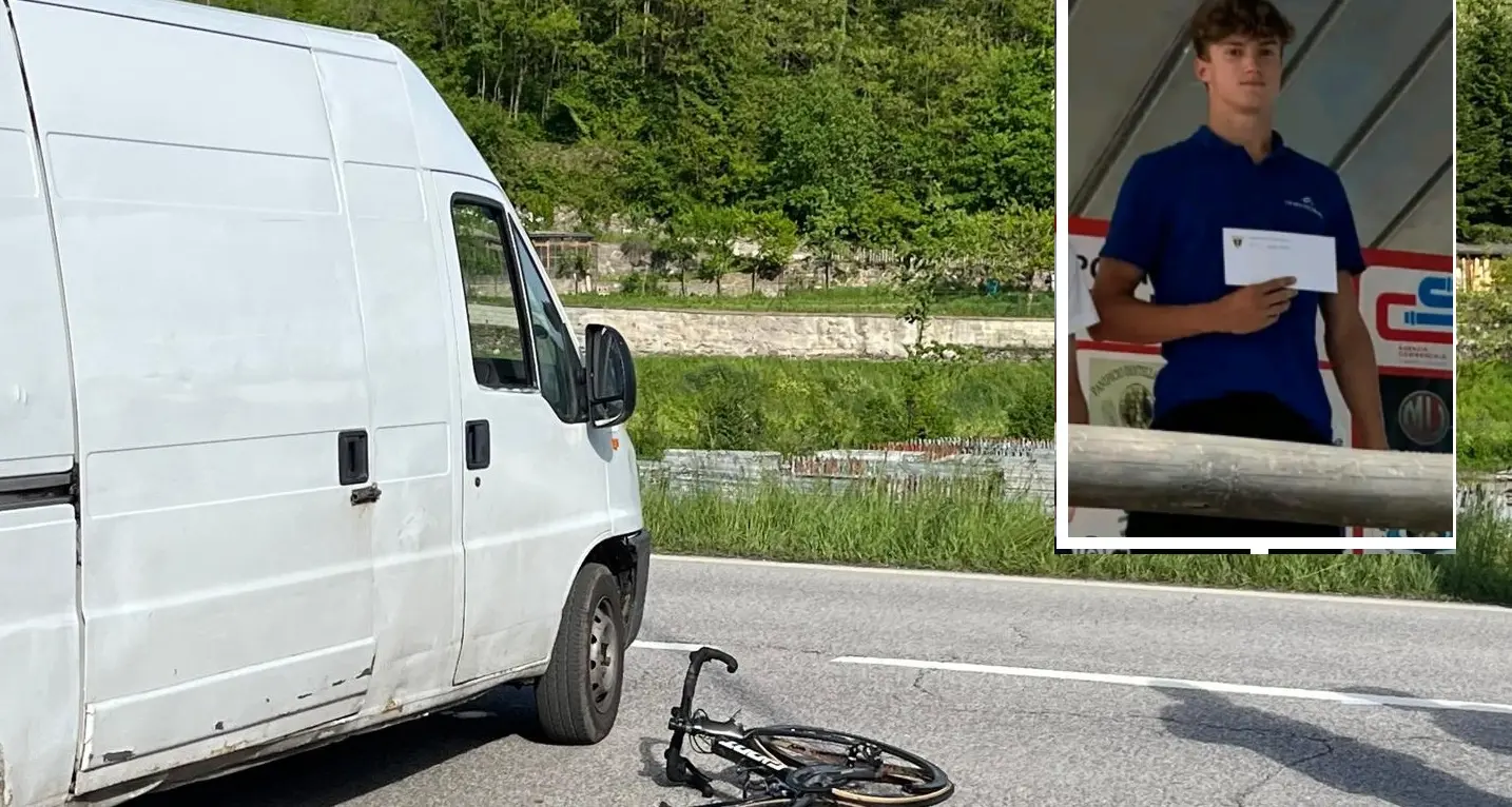 Giovane ciclista morto, aperto un fascicolo d'inchiesta dalla Procura: il guidatore del furgone non ha dato la precedenza immettendosi