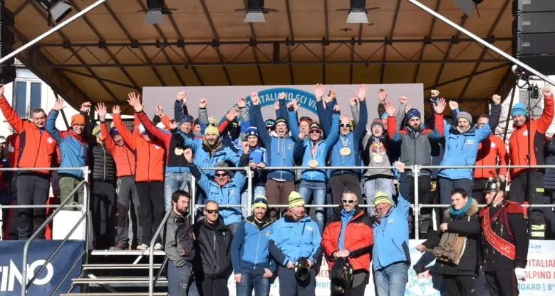 Campionati di sci dei Vigili del Fuoco, oggi gran finale a Cavalese, i pompieri della valle sugli scudi