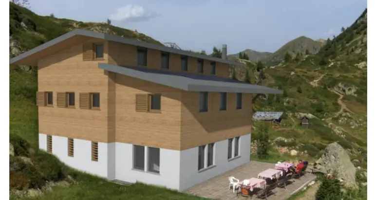 Ecco come sarà il nuovo rifugio al lago di Erdemolo (progetto segreto e ben nascosto): la Provincia impone un aumento dei volumi più contenuto