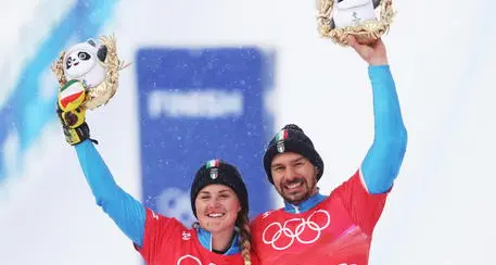 Italia d'argento nello snowboard a squadre con Visintin-Moioli
