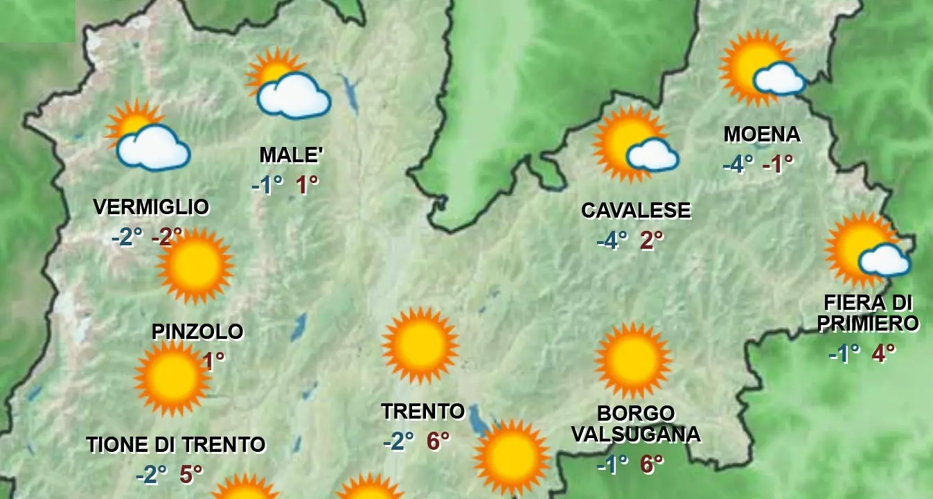 L’inverno ha deciso di fare sul serio: cielo sereno ma crollo delle temperature