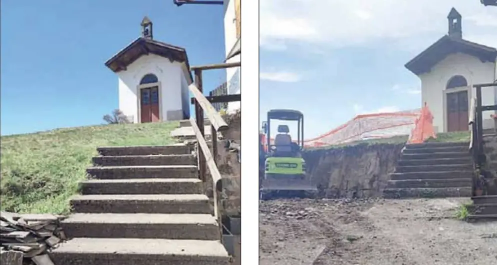 Cappella della Beata Vergine di Caravaggio a Guarda: timori per i lavori del parcheggio privato