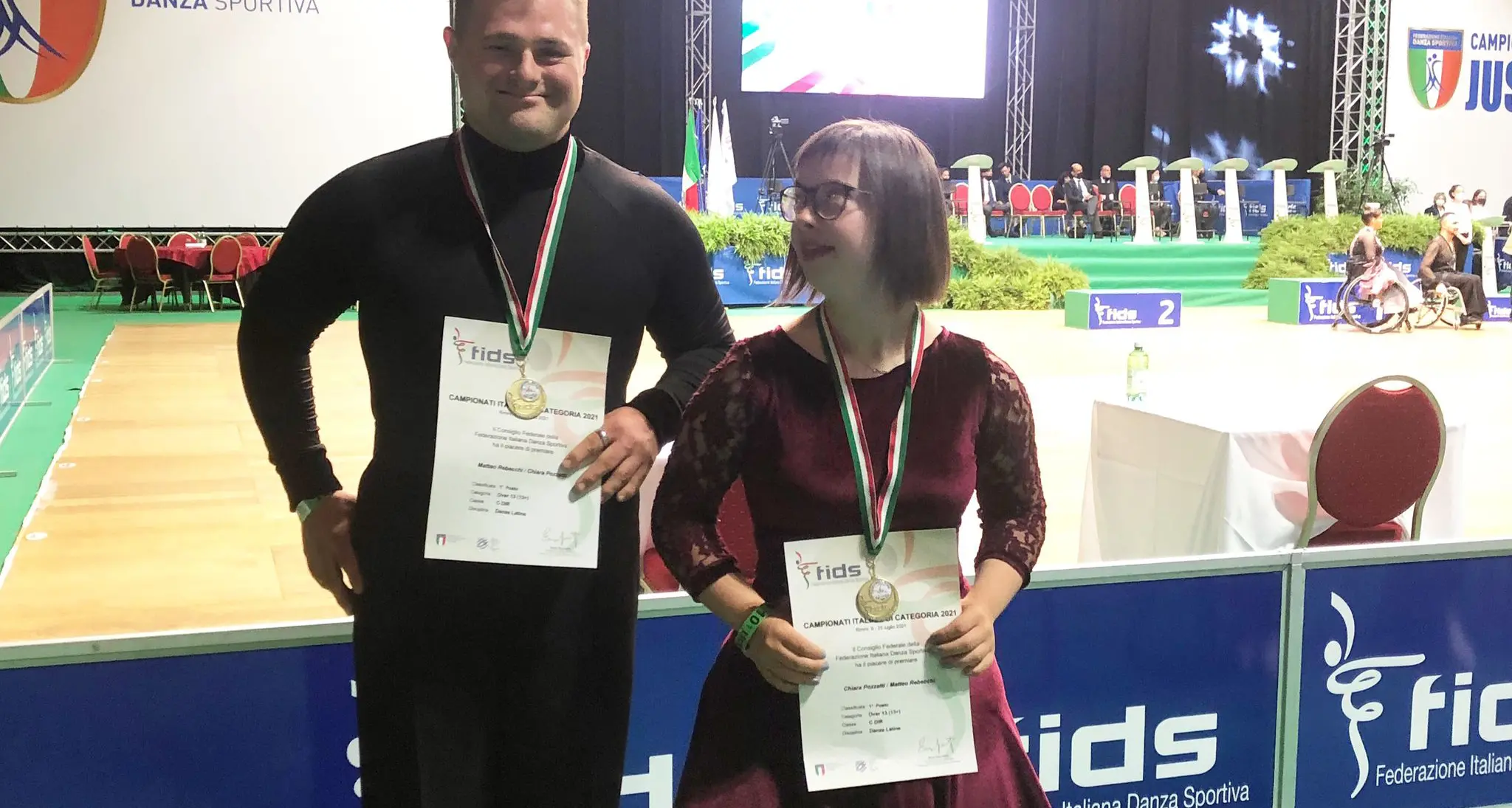 Matteo e Chiara, storia di due campioni trentini: da Lavis al tricolore di danze paralimpiche