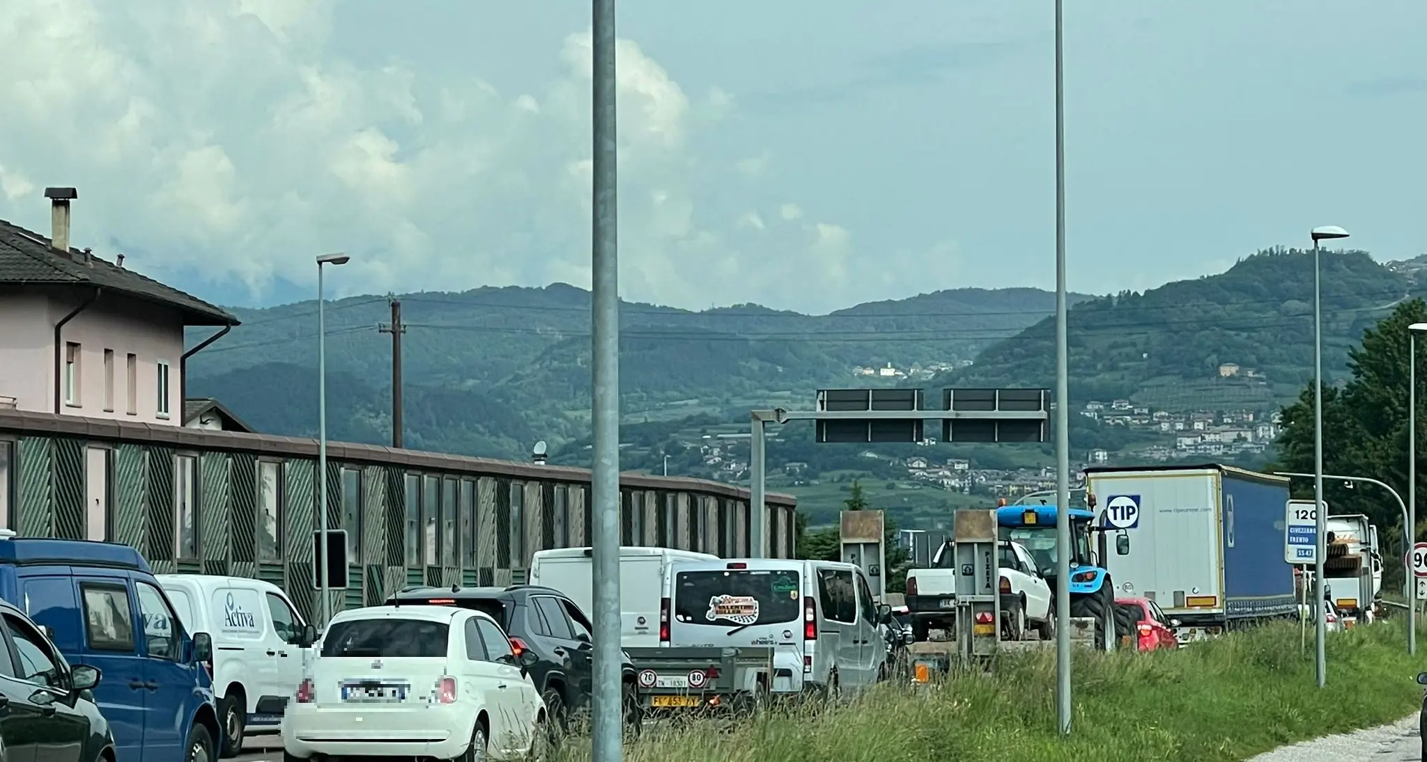 Incidente a Cirè di Pergine: traffico in tilt lungo la statale «47» della Valsugana