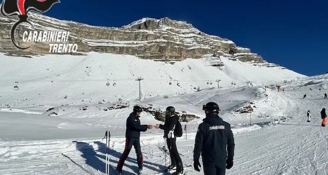 Spinelli, sciatori ubriachi, bambini smarriti: il bilancio dei controlli in pista dei carabinieri