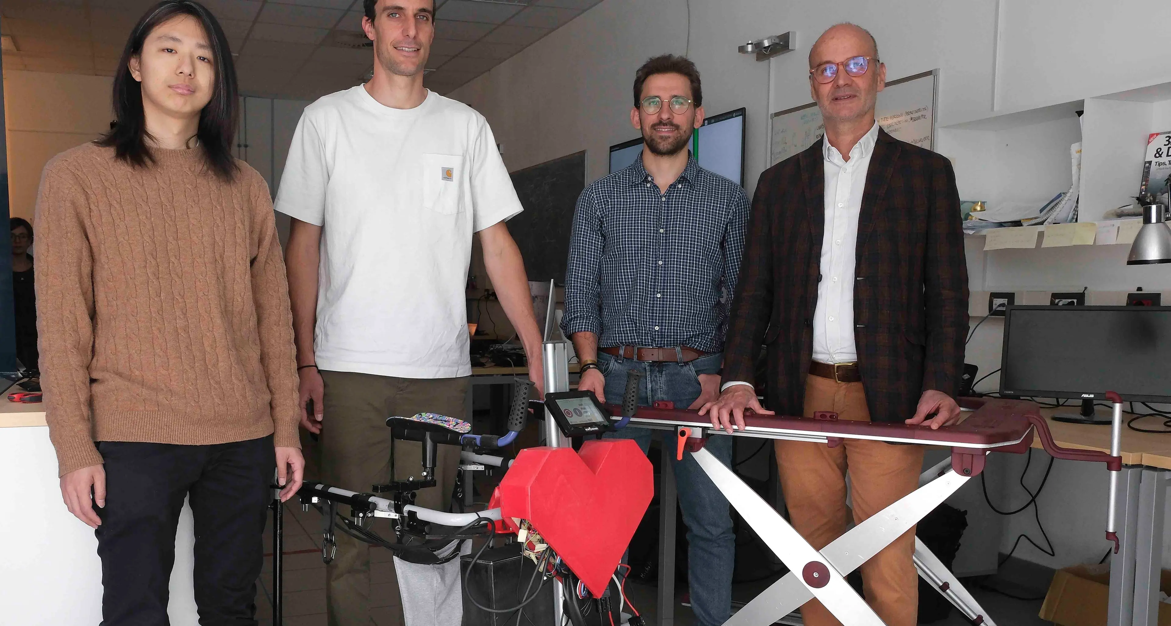 Nasce a Trento il primo deambulatore automatico per pazienti con disabilità motorie
