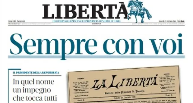 Editoria: festa a Libertà, 140 anni di informazione a Piacenza