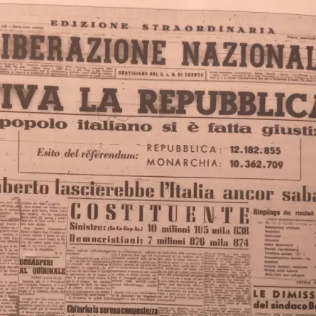 Dopo il fascismo e la guerra l’Italia sceglie la Democrazia