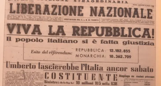 Dopo il fascismo e la guerra l’Italia sceglie la Democrazia