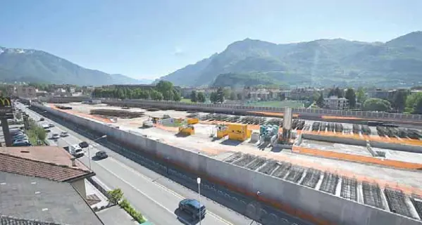 Bypass ferroviario, lavori sospesi nel cantiere di Trento Nord