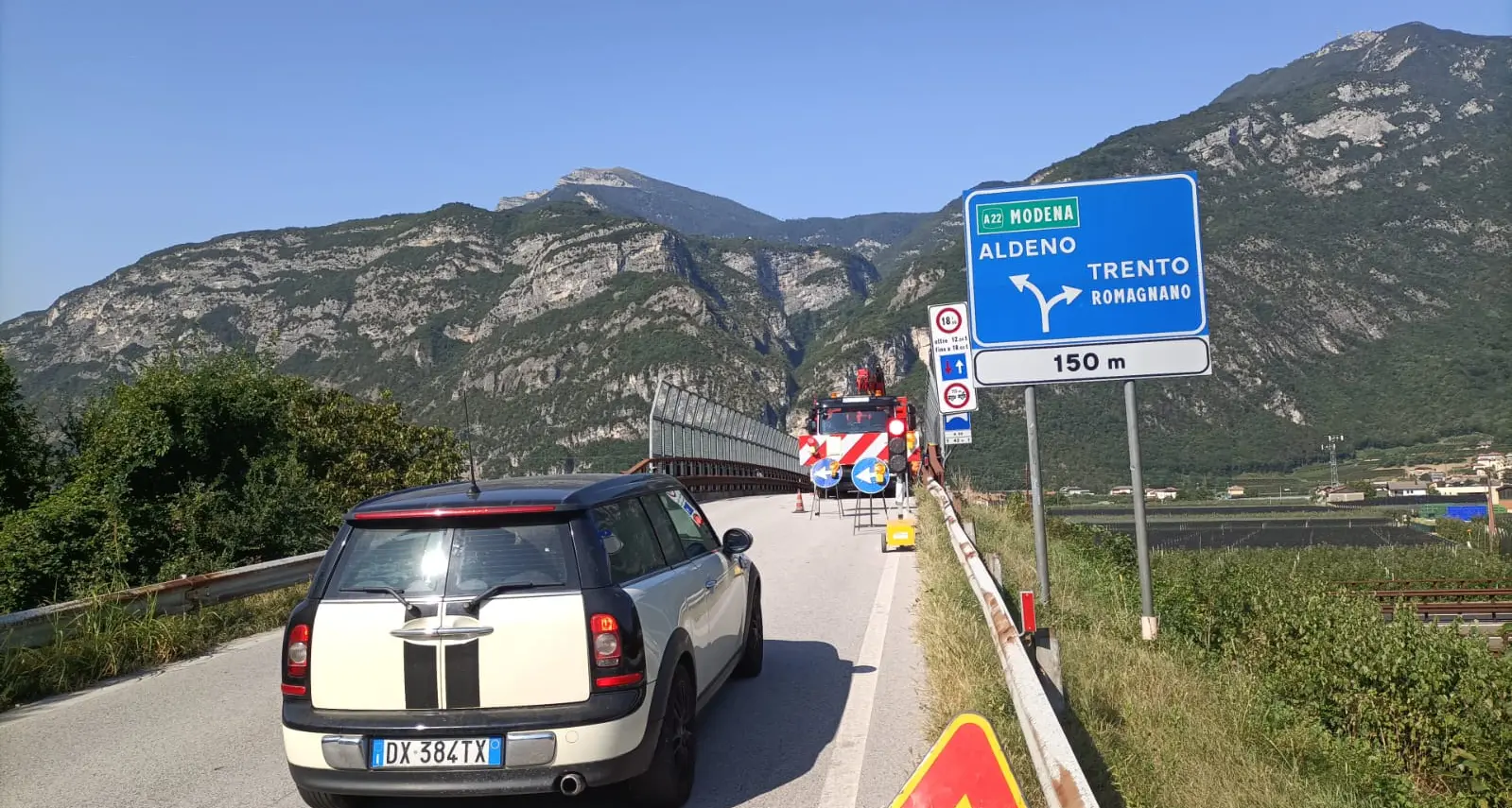 Lavori in tangenziale a Ravina: un disastro a Trento Sud per il semaforo al ponte di Mattarello