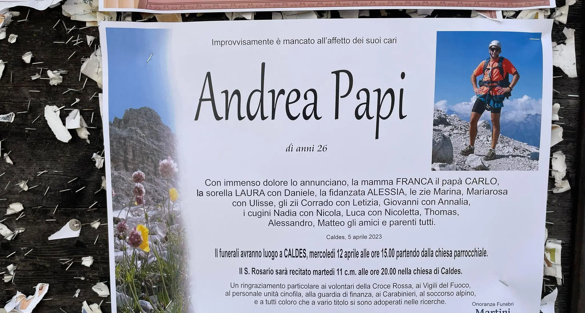 Morte di Andrea Papi, la pm chiede l'archiviazione dell'inchiesta su Fugatti e sul sindaco di Caldes