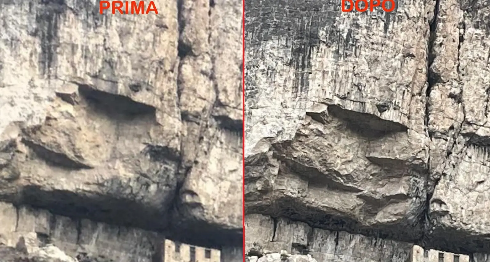 Mezzocorona, dal Comune i soldi per svuotare il vallotomo dalle rocce, dopo la frana di dicembre dal Monte
