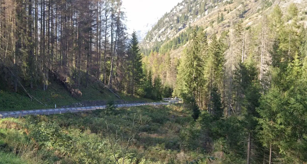Moena: esce di strada e finisce con l'auto nel torrente sotto San Pellegrino, è grave