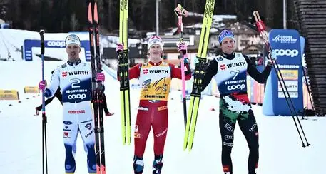 Il trentino Mocellini conquista il podio del Tour de Ski: terzo in Val di Fiemme