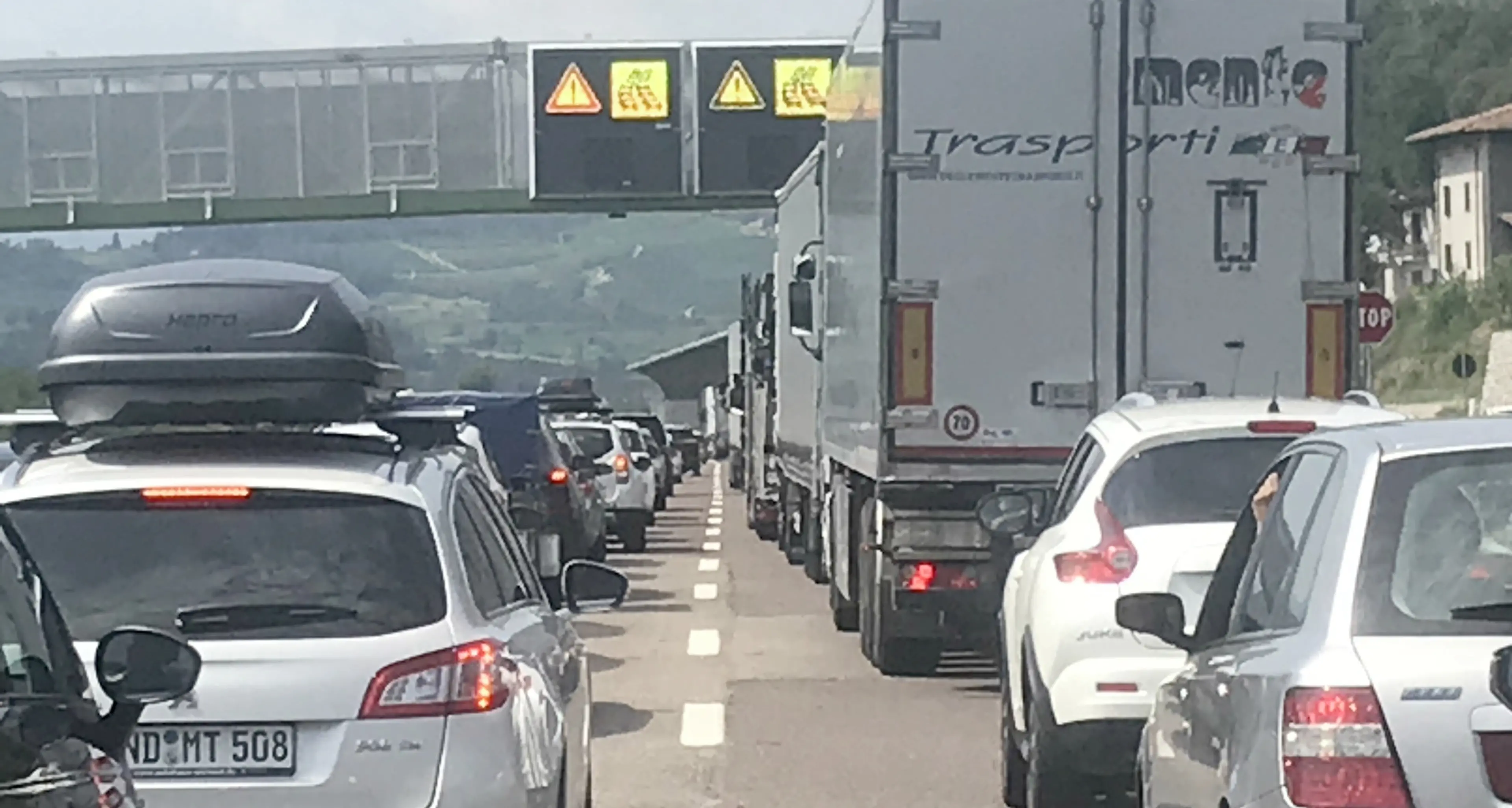 Due incidenti in A22, traffico paralizzato fra San Michele ed Egna in corsia nord