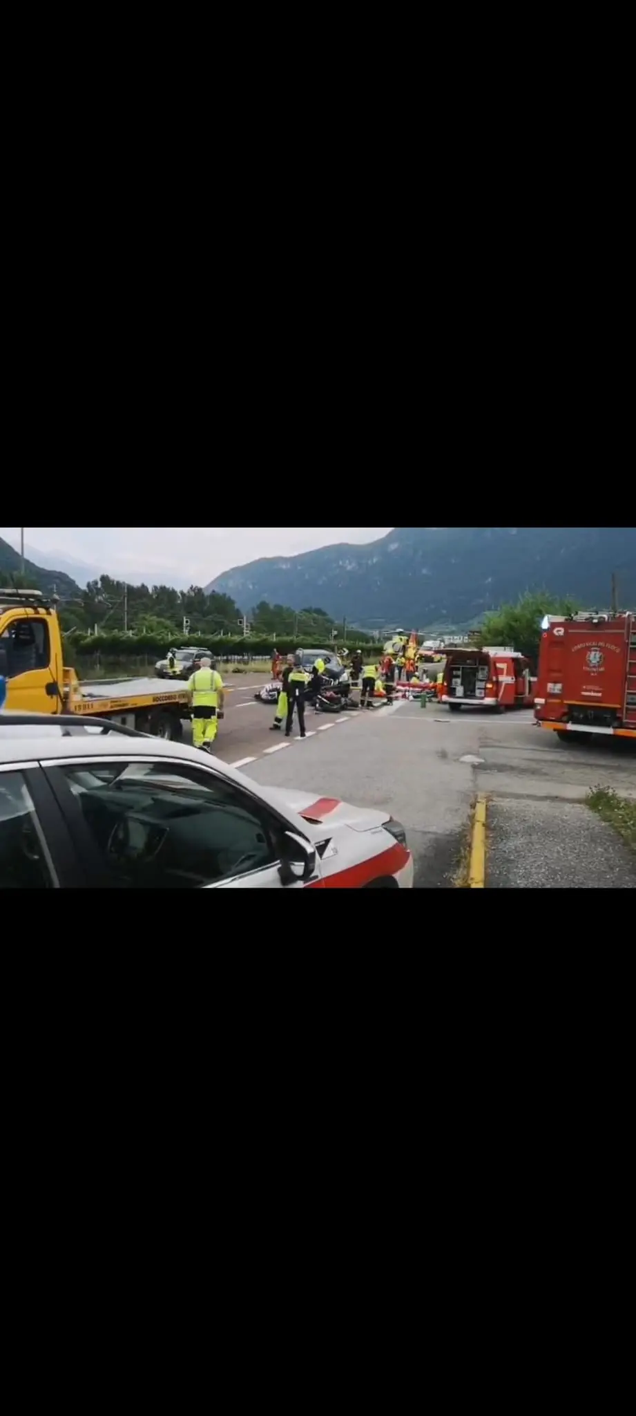 Scontro auto-moto ad Ala, due feriti