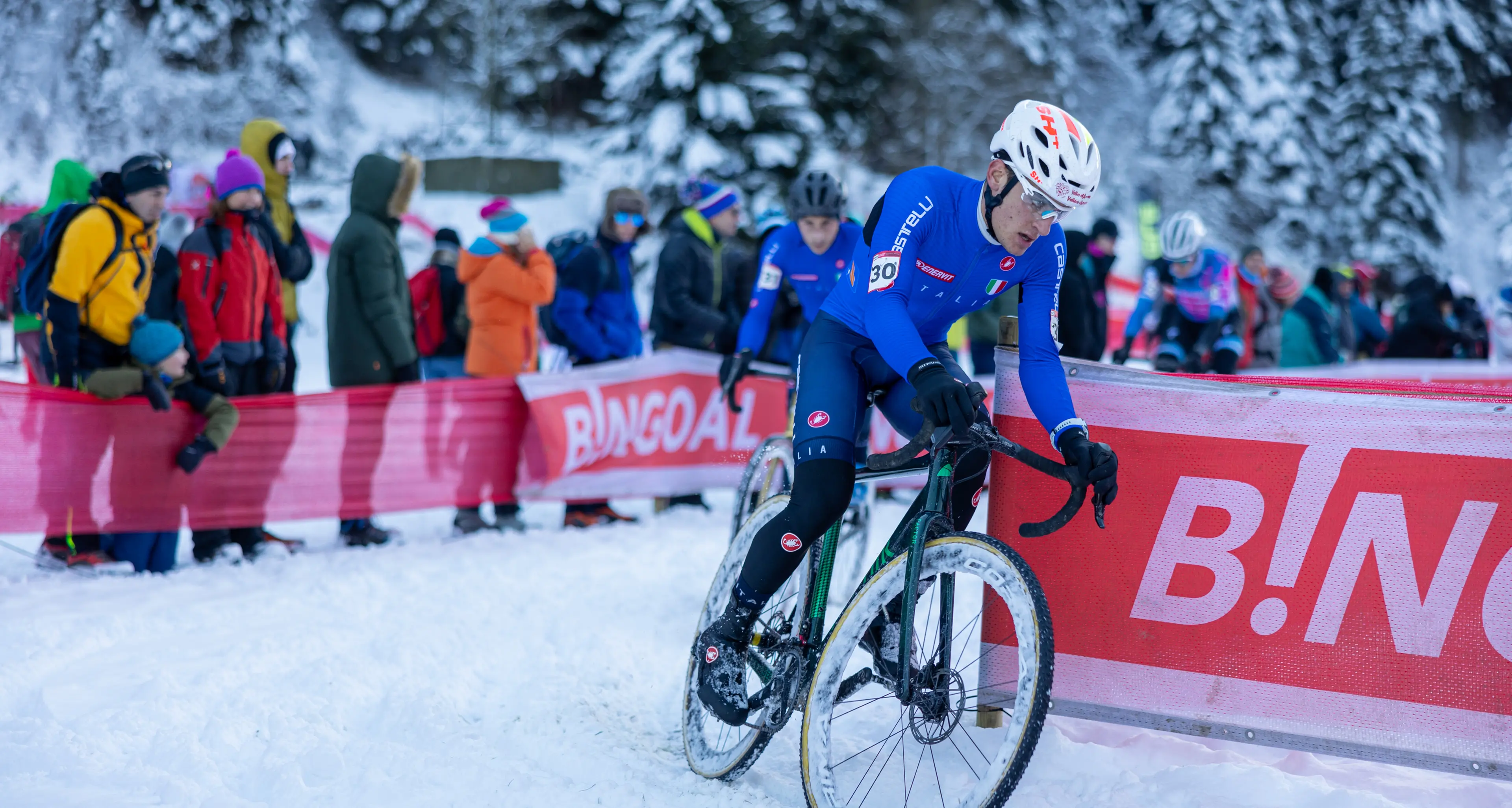 Ciclocross mondiale sulla neve in Val di Sole: «Che desolazione, non c'era pubblico»