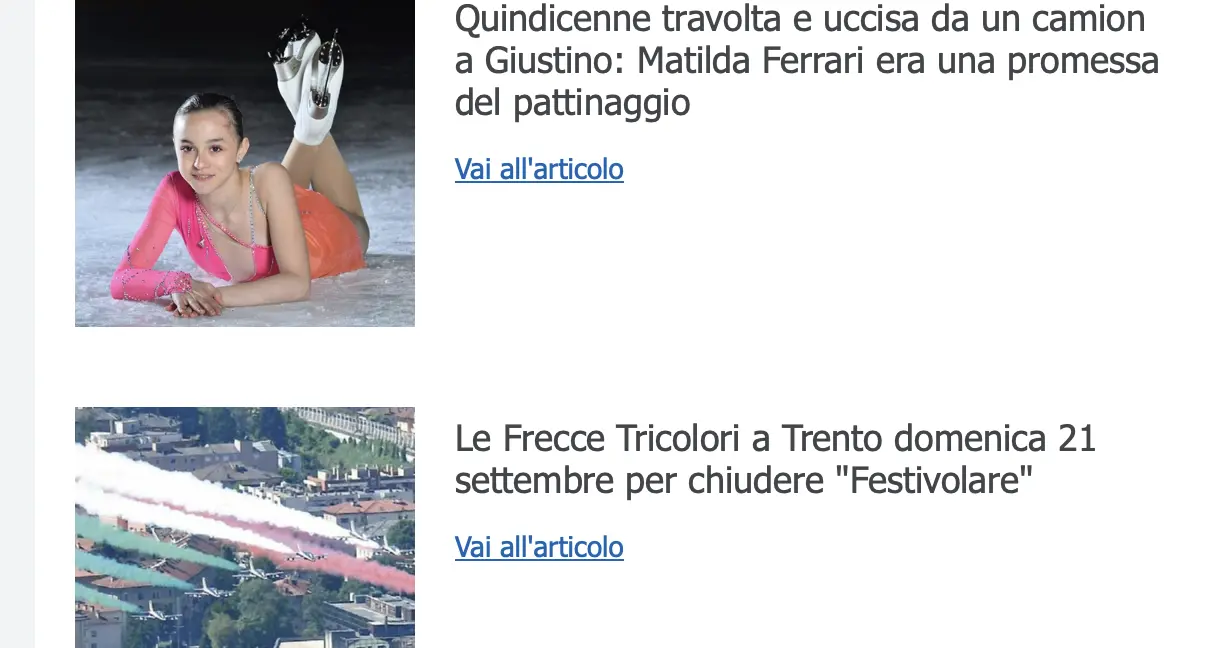 L'informazione che ti raggiunge: la newsletter quotidiana dell'Adige