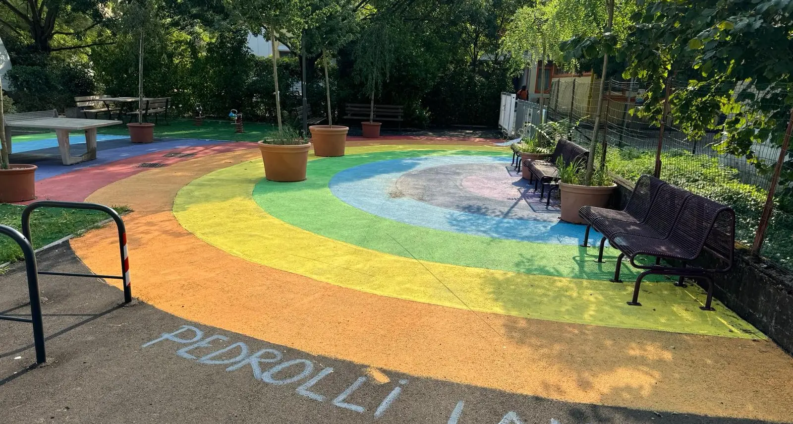 A Gardolo nasce la «zona bambini»: disegni colorati, e auto a 30 all'ora, lo vogliono i ragazzi