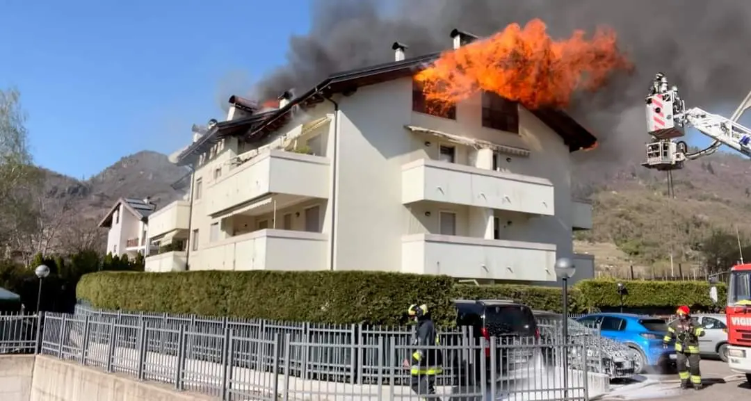 L’urlo del vento di Vaia, il grande incendio di Pasqua: ecco la grande squadra dei vigili del fuoco di Pergine