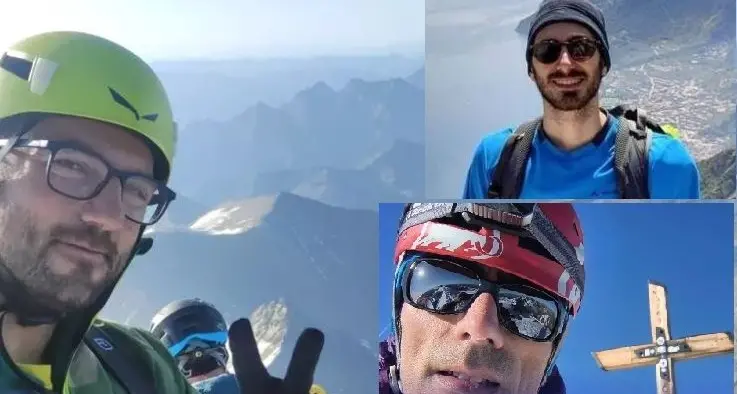 Tre alpinisti trentini morti sul Gran Paradiso, il ricordo di Sat e Azienda sanitaria: «Colpiti profondamente»