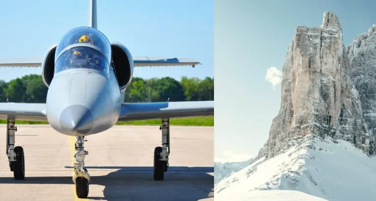 Voli a pagamento con un jet militare sulle Dolomiti, con manovre e bassa quota: la rabbia degli ambientalisti