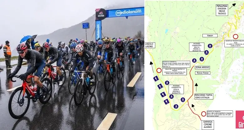 Giro d’Italia, navette per i tifosi per la tappa sul Monte Bondone