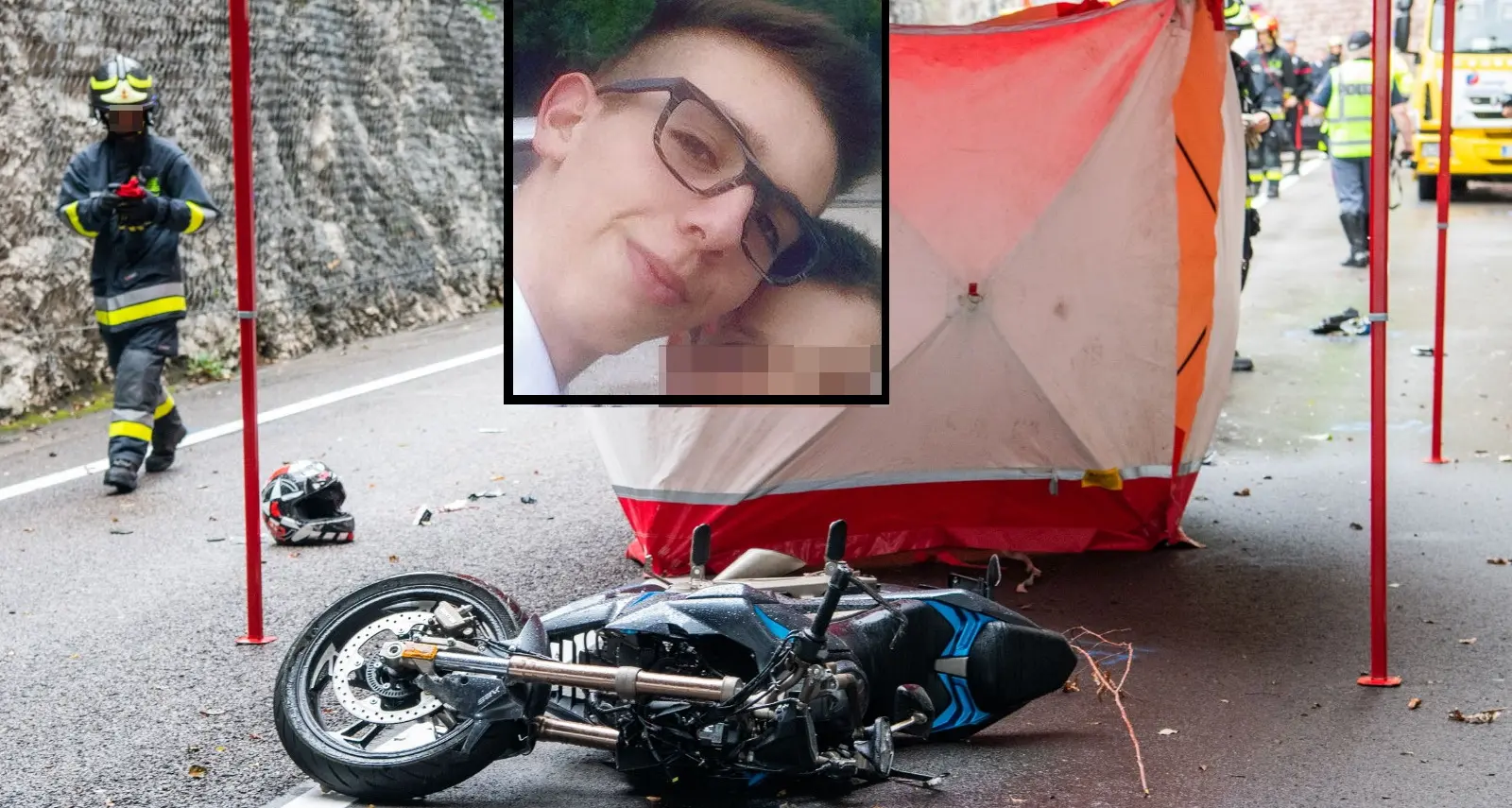 Muore in moto a 22 anni andando al lavoro: la vittima è Matteo Mazzoldi di Nago