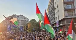 La protesta: circa 4mila manifestanti partecipano alla manifestazione “per Gaza e per Flotilla”