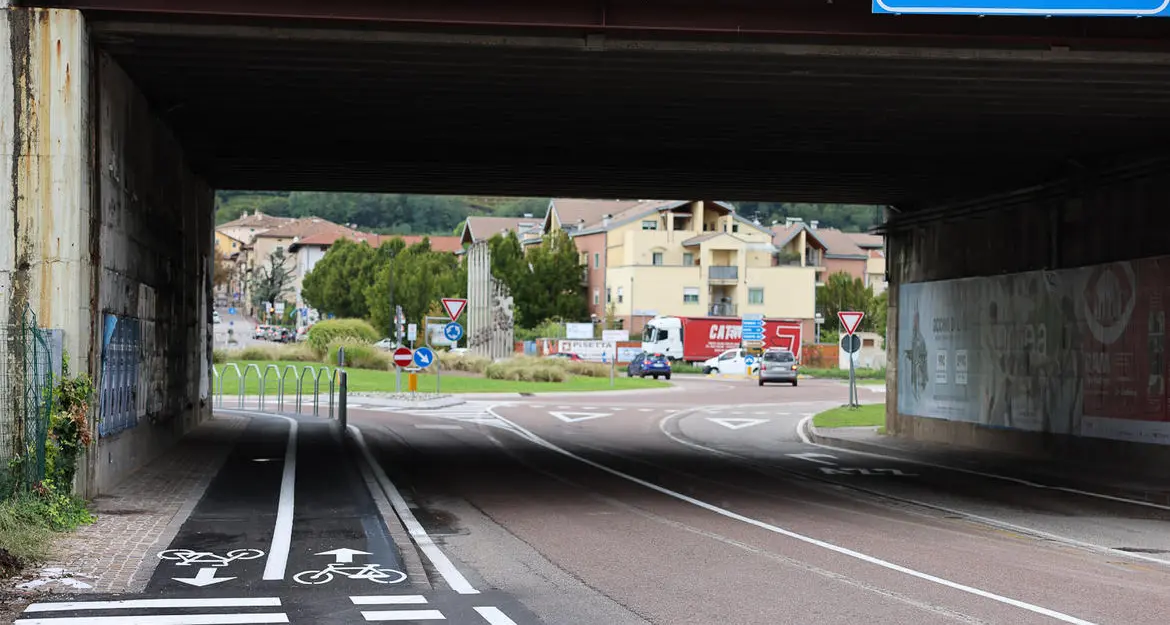 Finalmente il sottopasso ciclabile a Villa Lagarina, dal paese alla pista per Rovereto o Trento