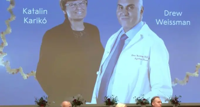 Nobel per la Medicina a Karikò e Weissman per i vaccini anti-Covid